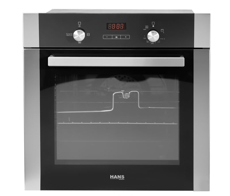 Hans Oven 60 cm Built in Gas with Grill and Cooling Fan  HANS OGO202.12 C05 D05
